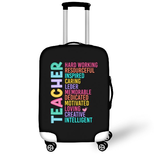 TEACHER APPRECIATION Colourful Inspirational Words Luggage Covers