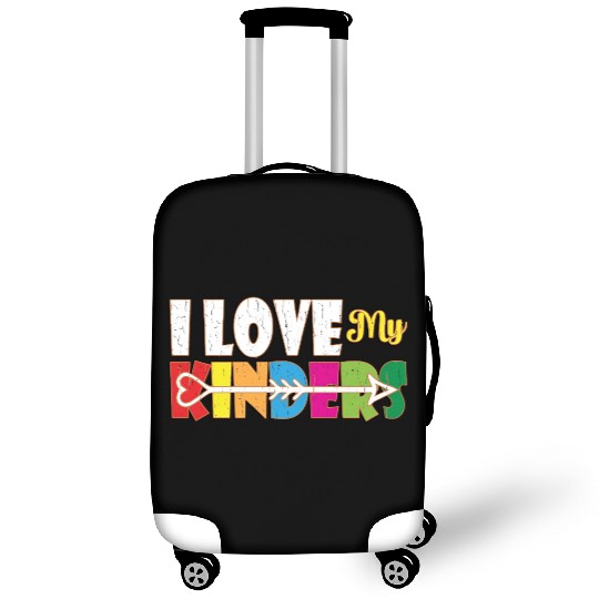 I Love My Kinders Colorful Teacher Appreciation Te Luggage Covers
