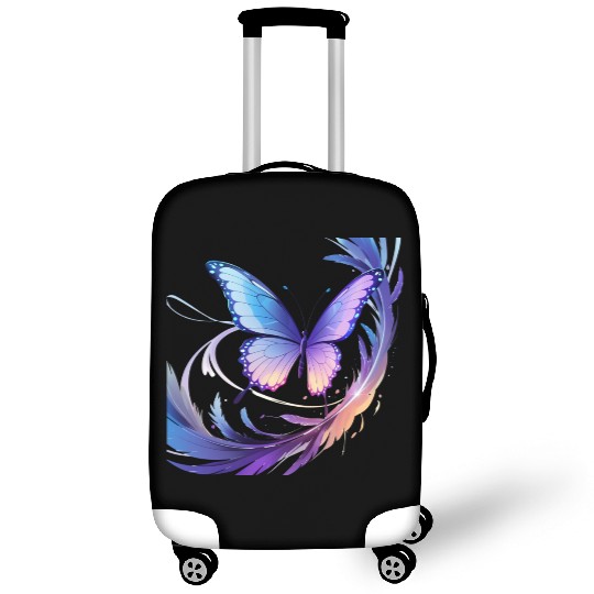 Spectrum Wings – Abstract Floral Butterfly Design Luggage Covers