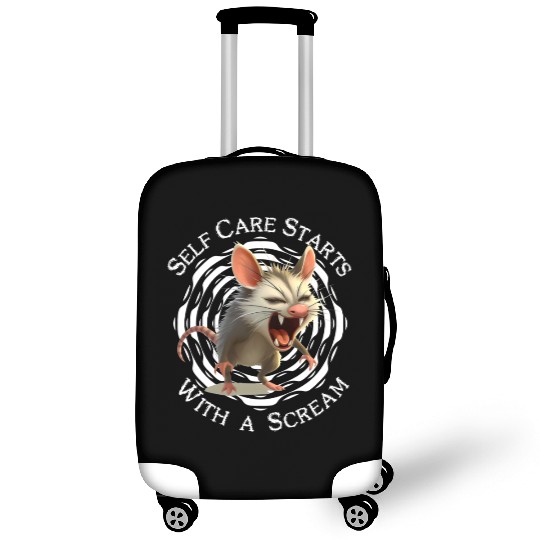 Self Care Starts with a Scream – Unhinged and Loud Luggage Covers