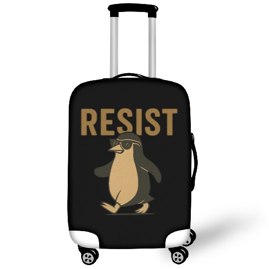 Resist Penguin Activism - Funny Protest Graphic Luggage Covers