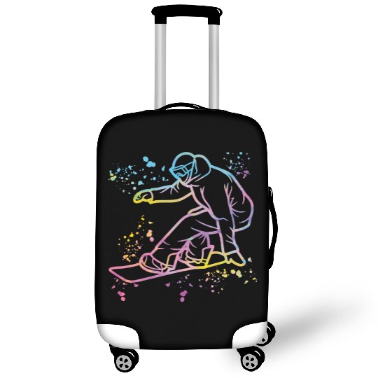 Snowboarder Snowboard Snowboarding Luggage Covers