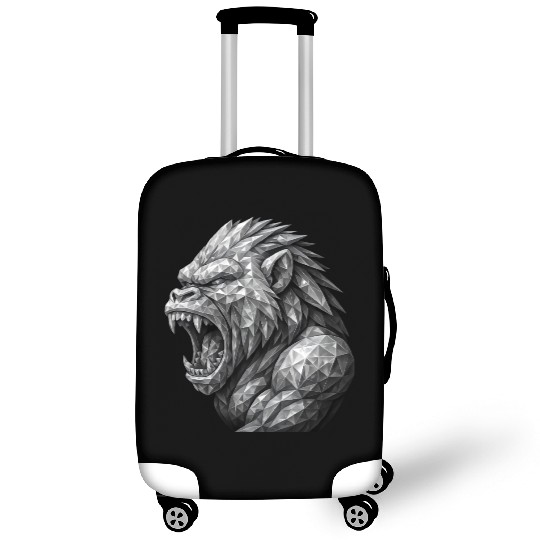 Fierce Geometric angry monkey Luggage Covers