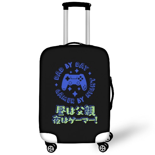 Gamer Dad Controller Blue Luggage Covers