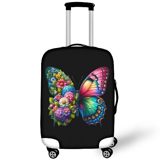 Colorful Butterfly Nature Inspired Summer Vibes Luggage Covers