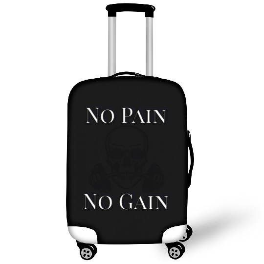 No Pain No Gain Skeleton Workout – Hardcore Gym Mo Luggage Covers