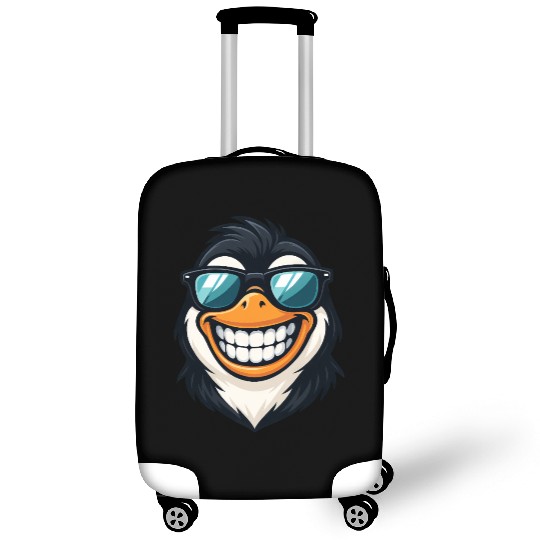 Cool penguin sunglasses summer grin fun Luggage Covers