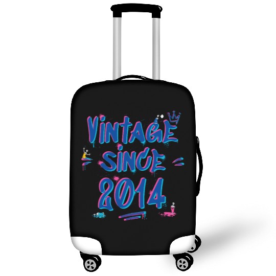 Vintage Since 2014 Hip-Hop Graffiti Glitch 11th Luggage Covers