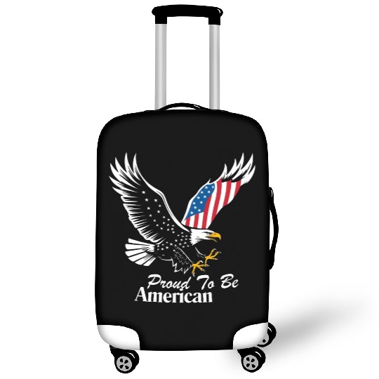 Proud To Be American Eagle Flag Luggage Covers