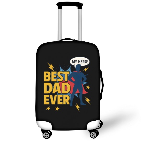 Best Dad ever superhero style Luggage Covers