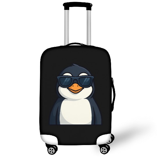 Cool penguin with sunglasses summer funny Luggage Covers