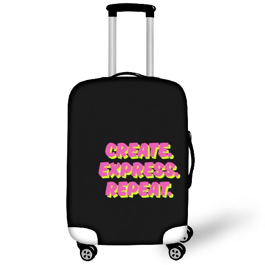Create. Express. Repeat. Creative Luggage Covers