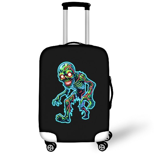 Glowing Zombie Crawler – Toxic Neon Horror Luggage Covers