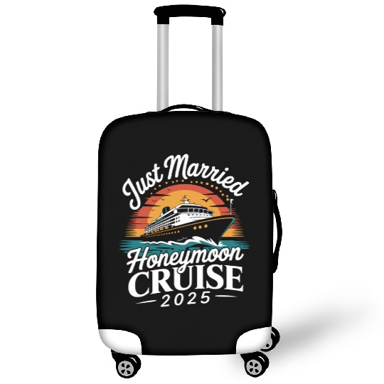 Just Married Honeymoon Cruise 2025 Adventure Luggage Covers