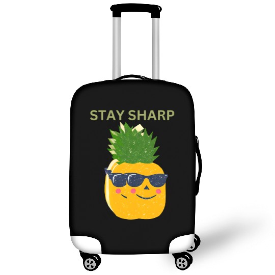 “Stay Sharp” (Pineapple with Sunglasses) Luggage Covers