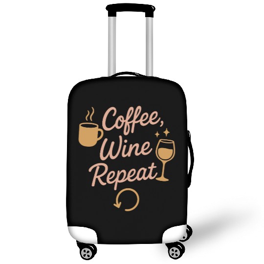 Single Mom Life Chaos Coordinator Wine Coffee Luggage Covers