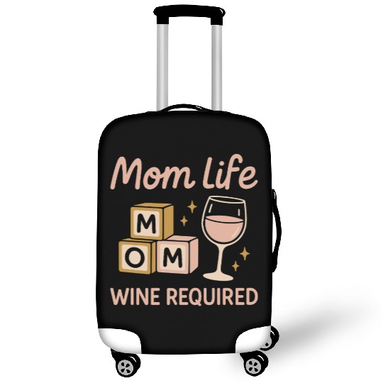 Single Mom Life Chaos Coordinator Wine Coffee Luggage Covers