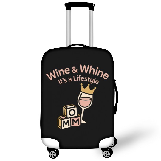 Single Mom Life Chaos Coordinator Wine Coffee Luggage Covers