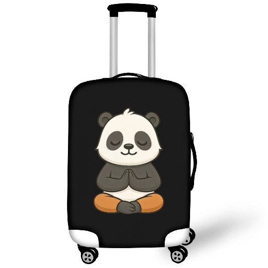 Cute panda yoga meditation relaxation chibi Luggage Covers