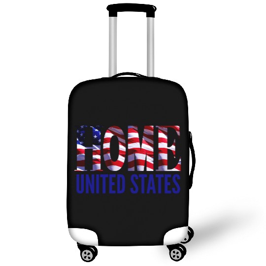 Patriotic HOME USA Flag Luggage Covers