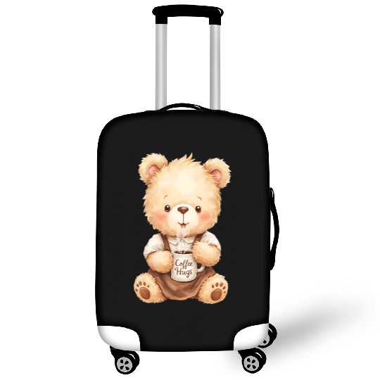 Coffee Hugs - Cute Bear Cub & Cozy Drink Luggage Covers