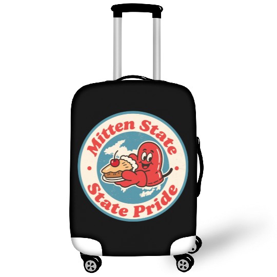 Great Lakes Charm Michigan Mitten Vintage Style Luggage Covers