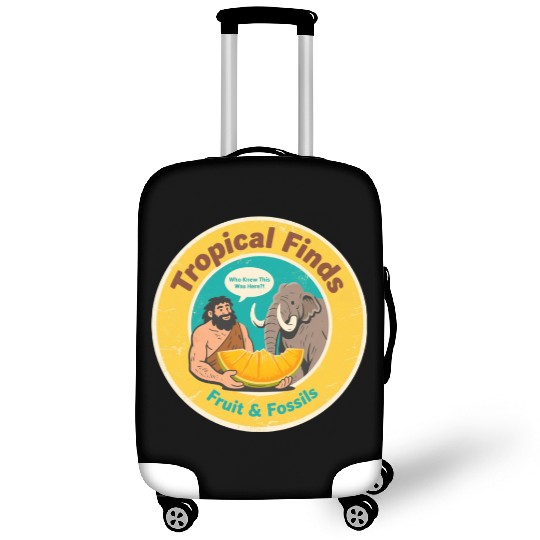 Caveman Mammoth Retro Ancient Fruit Discovery Luggage Covers