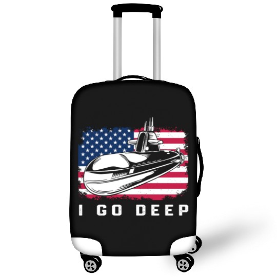 Patriotic American Submarine Veteran Luggage Covers