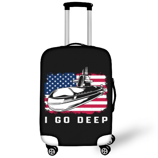 Patriotic American Submarine Veteran Luggage Covers