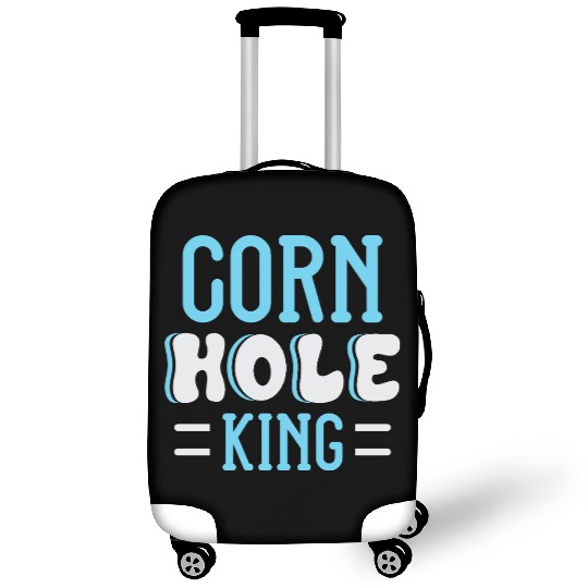 Cornhole King Distressed Badge Luggage Covers