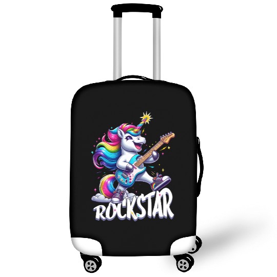 Rockstar Unicorn Playing Rainbow Guitar Luggage Covers