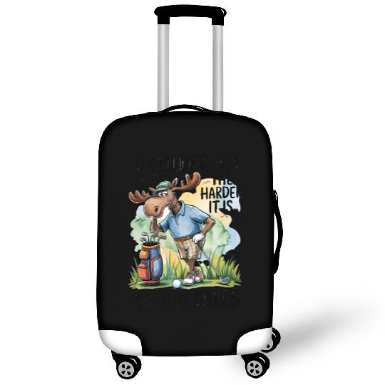 Funny Golf Moose Quote Luggage Covers
