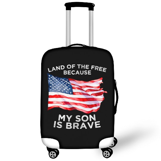 Land of the free because my son is brave USA Luggage Covers