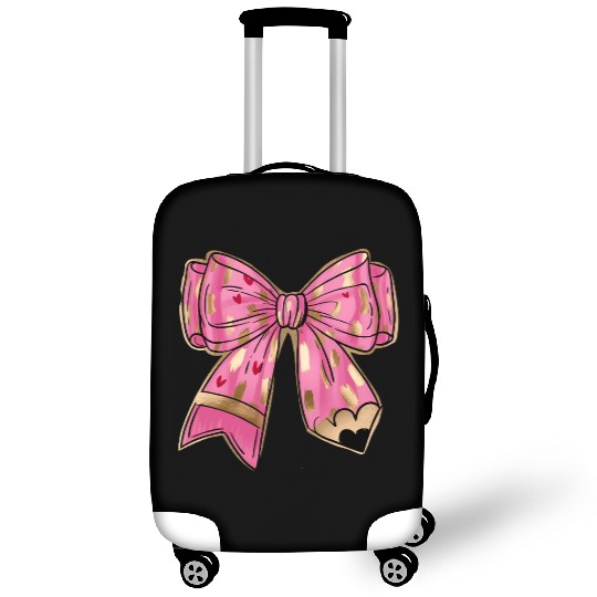 Valentine Teacher Coquette Bow Pencil Luggage Covers