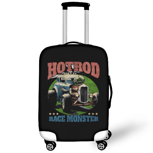 Hot Rod Monster Retro Race Luggage Covers