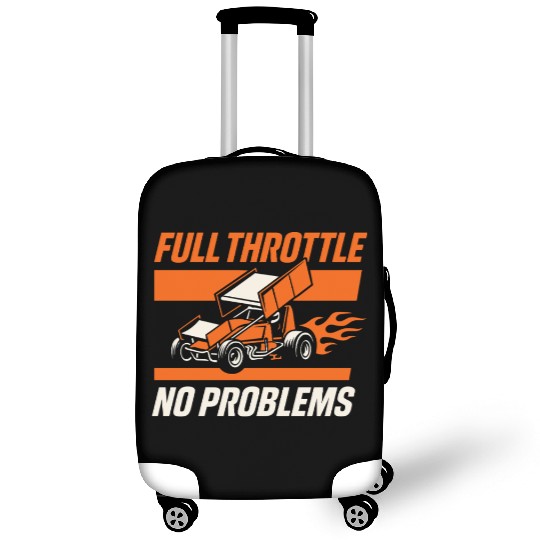 Sprint Car Racing Dirt Track Speed Oval Race Luggage Covers