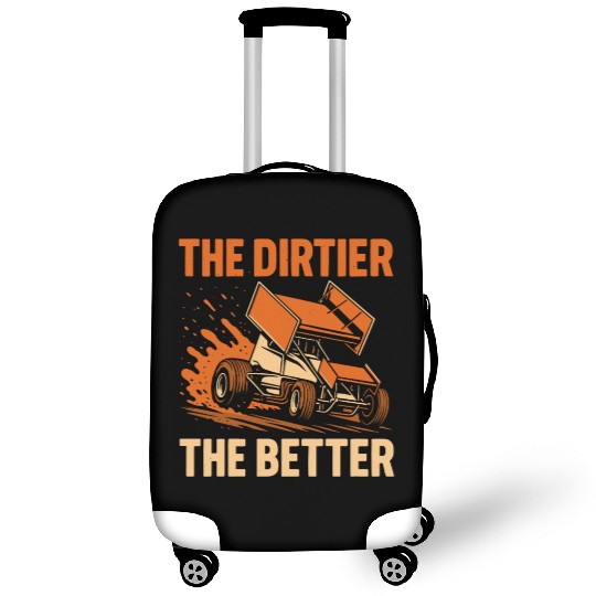 Sprint Car Racing Dirt Track Speed Oval Race Luggage Covers