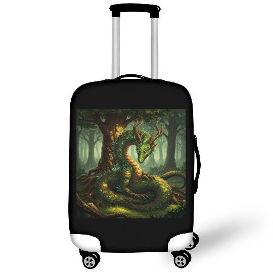 Enchanted Forest Serpent Design Luggage Covers