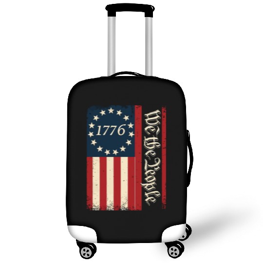 Distressed 1776 Betsy Ross Flag We The People Luggage Covers