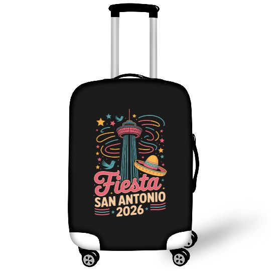 Funny San Antonio 2026 Fiesta Cinco De Mayo Tex Luggage Covers