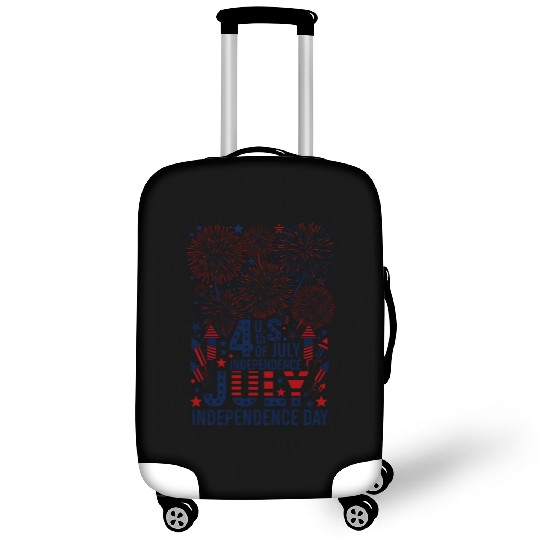 US independance day fireworks square design Luggage Covers