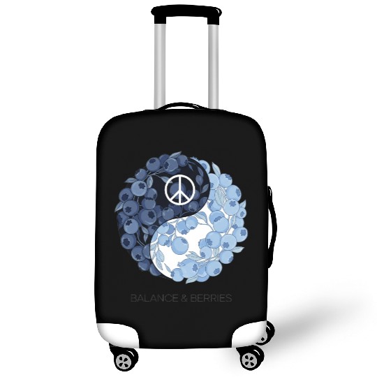 Balance & Berries – Yin Yang Blueberry Peace Desig Luggage Covers