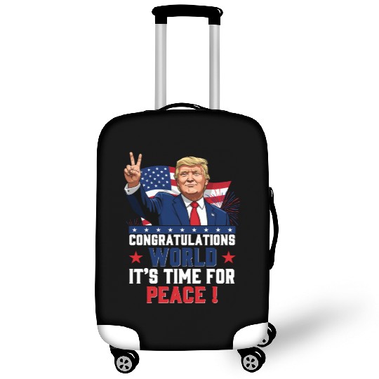 Congratulations world, It's time for peace! Luggage Covers