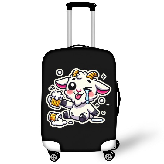 Drunk Wasted Hangover Goat Luggage Covers