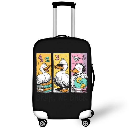 Bruh We Back Silly Goose Back to School Luggage Covers
