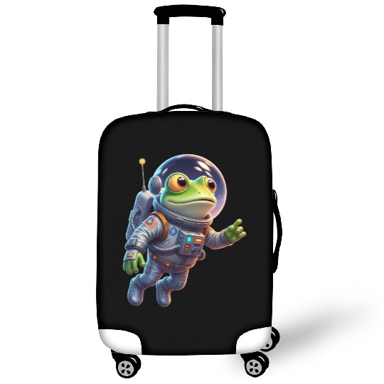 Frog in space suit Luggage Covers