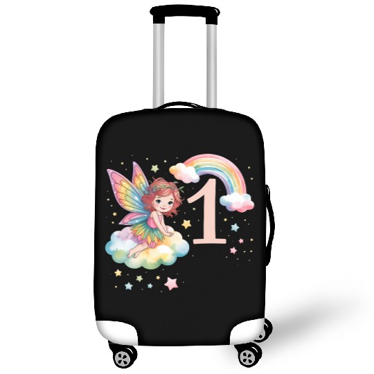 Magical Rainbow Fairy Elf 1st Birthday Girl Luggage Covers