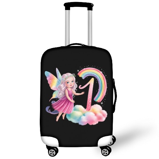 Magical Rainbow Fairy Elf 1st Birthday Girl Luggage Covers