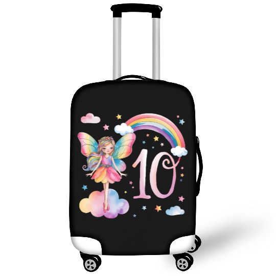 Magical Rainbow Fairy Elf 10th Birthday Girl Luggage Covers