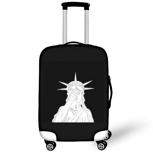 Oh the shame Statue of Liberty US for sale chaos Luggage Covers